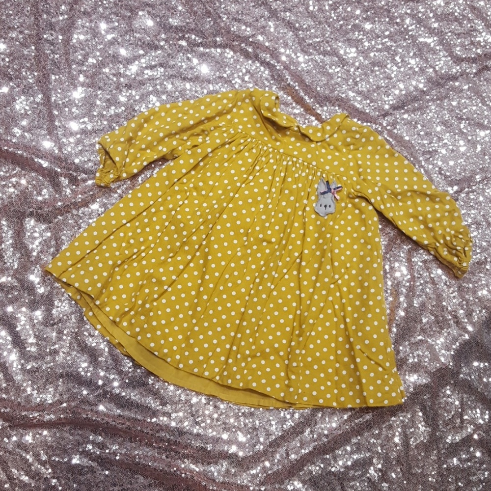 Mustard color bunny dress